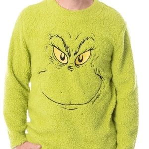 Dr. Seuss The Grinch Green Holiday Sweater. Size Medium.